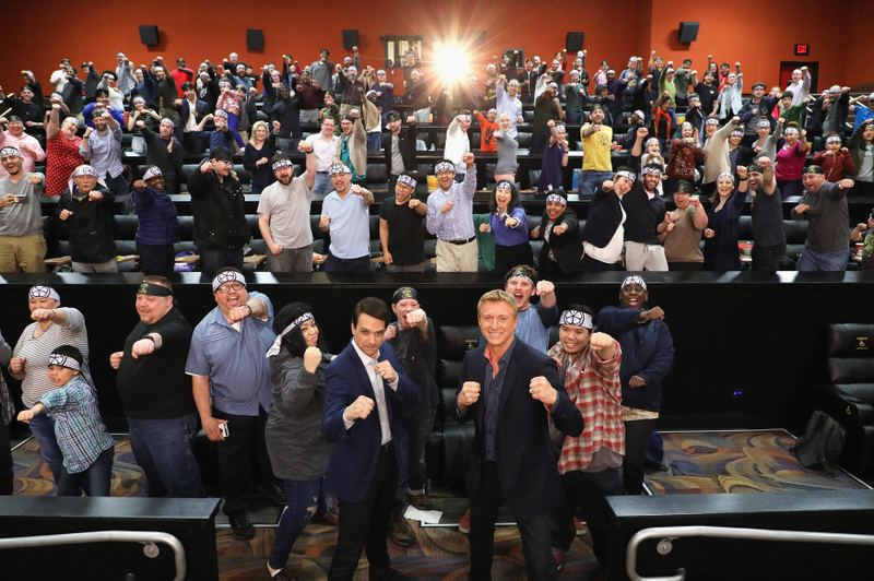 There were significantly more people at this screening, including Ralph Macchio and William Zabka